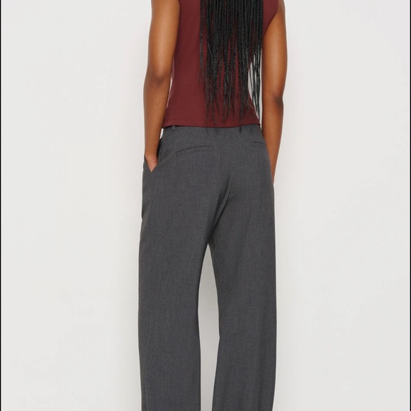 Reformation Julie knit top Chianti small Burgundy Button-Down Women's Top - Picture 3 of 4